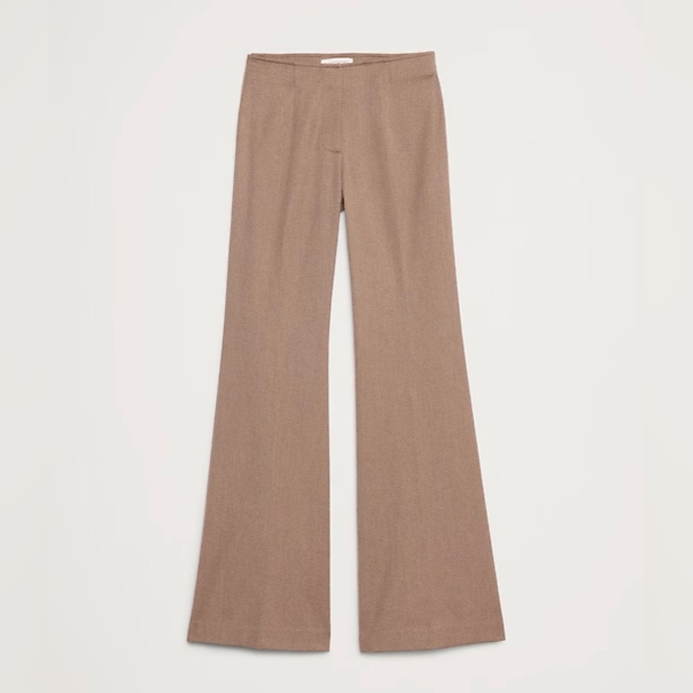 MID-RISE FLARE ITALIAN TWILL PANT